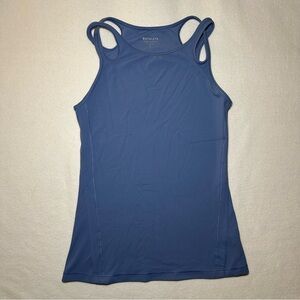 Athleta Blue Twist-Strap Workout Tank Top | Size Small